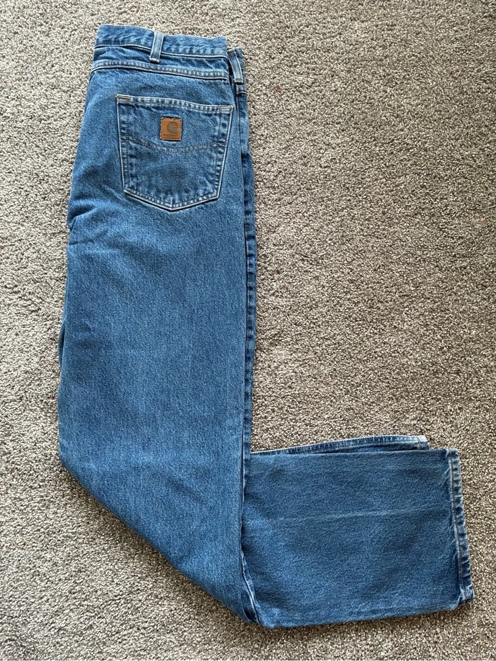 Vintage 2009 Carhartt Relaxed Fit High Rise Work Jeans - Darkstone